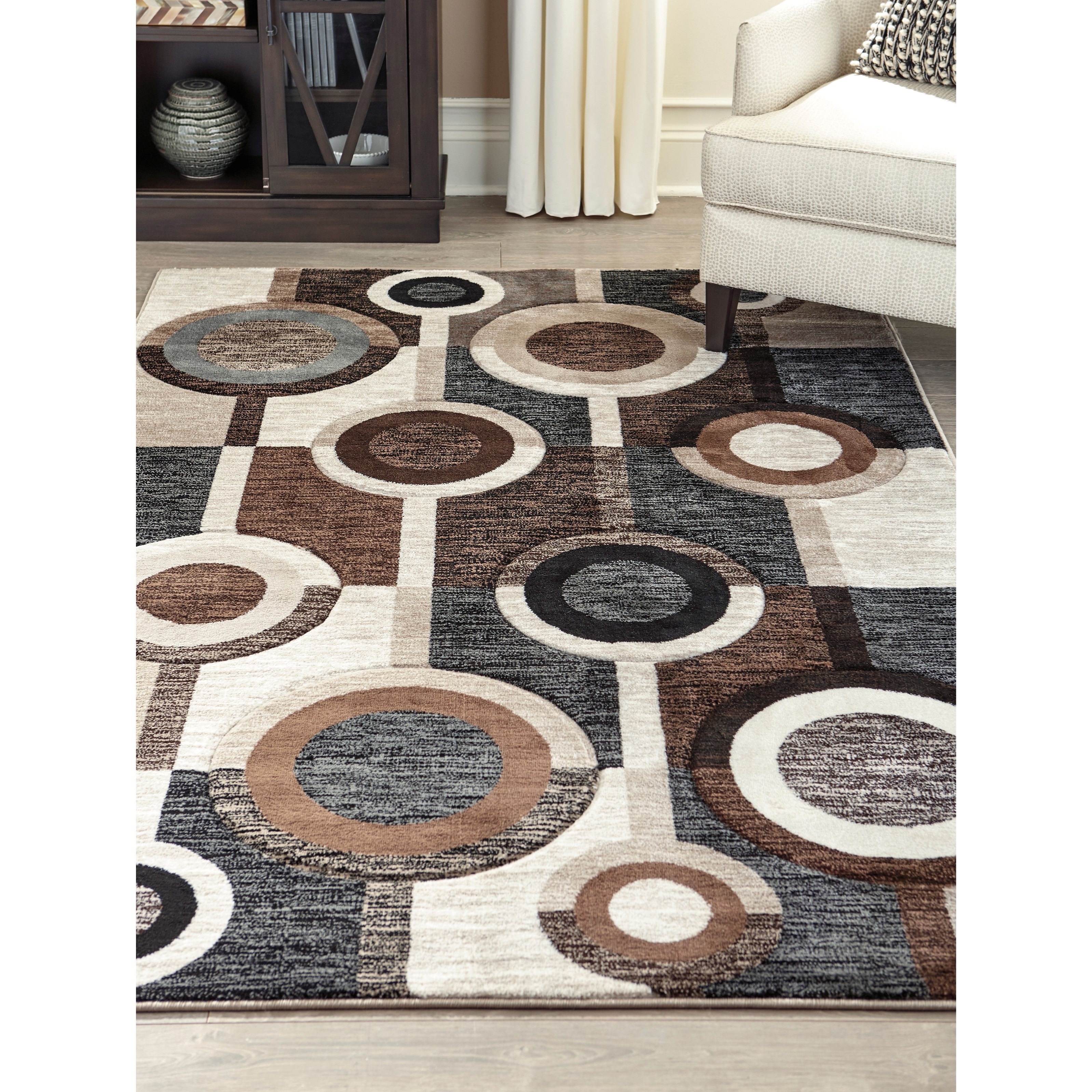Ashley Signature Design Contemporary Area Rugs R403972 Guintte Black